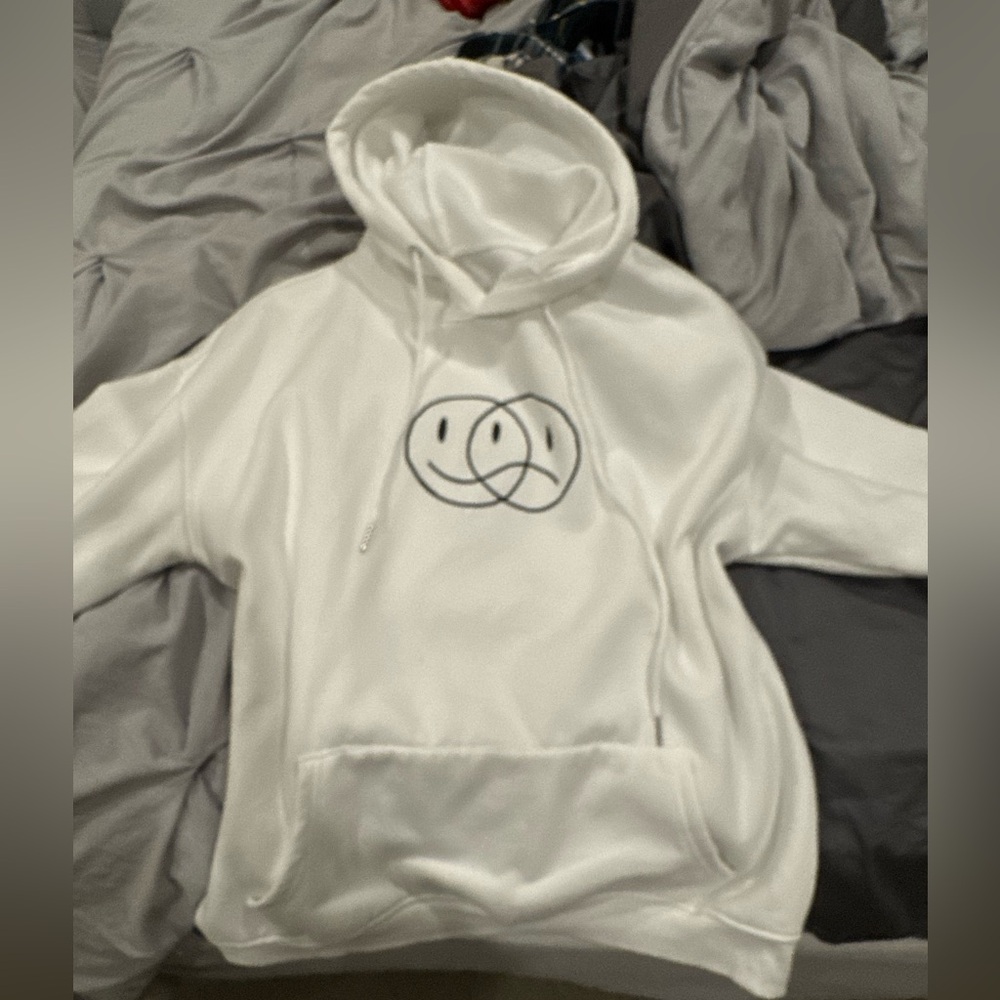 white hoodie